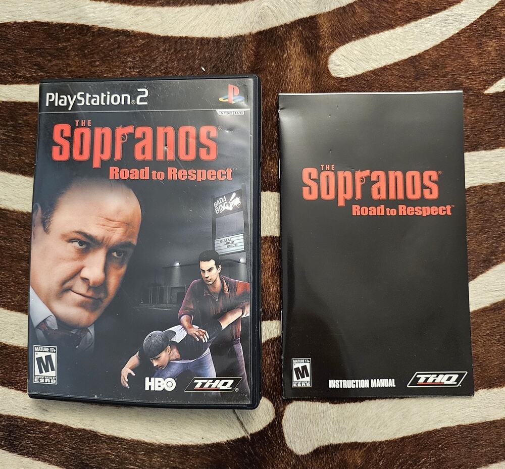 The Sopranos: Road to Respect CIB Case & Manual Sony PlayStation 2 PS2